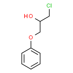 ChemSpider 2D Image | 1-Chloro-3-phenoxy-2-propanol | C9H11ClO2