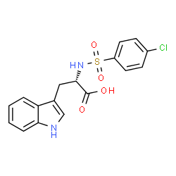 ChemSpider 2D Image | N-[(4-Chlorophenyl)sulfonyl]-L-tryptophan | C17H15ClN2O4S
