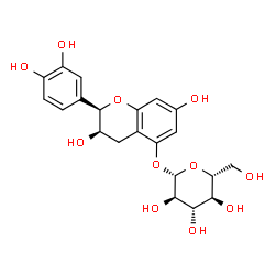 ChemSpider 2D Image | Catechin 5-O-beta-D-glucopyranoside | C21H24O11