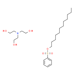 ChemSpider 2D Image | Dodecyl benzenesulfonate - 2,2',2''-nitrilotriethanol (1:1) | C24H45NO6S