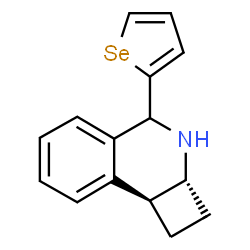 ChemSpider 2D Image | (2aR,8bS)-4-(2-Selenophenyl)-1,2,2a,3,4,8b-hexahydrocyclobuta[c]isoquinoline | C15H15NSe