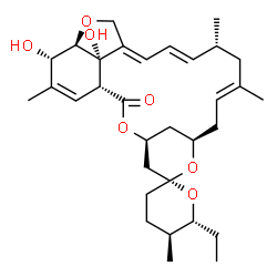 ChemSpider 2D Image | (1'R,2R,4'S,5S,6R,8'R,10'E,13'R,14'E,16'E,20'R,21'S,24'S)-6-Ethyl-21',24'-dihydroxy-5,11',13',22'-tetramethyl-3,4,5,6-tetrahydro-2'H-spiro[pyran-2,6'-[3,7,19]trioxatetracyclo[15.6.1.1~4,8~.0~20,24~]pe
ntacosa[10,14,16,22]tetraen]-2'-one | C32H46O7