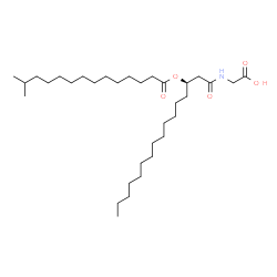 ChemSpider 2D Image | N-{(3R)-3-[(13-Methyltetradecanoyl)oxy]hexadecanoyl}glycine | C33H63NO5