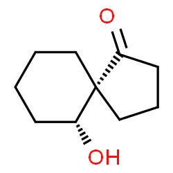 ChemSpider 2D Image | (5R,6R)-6-Hydroxyspiro[4.5]decan-1-one | C10H16O2