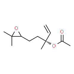 ChemSpider 2D Image | (3R)-5-(3,3-Dimethyl-2-oxiranyl)-3-methyl-1-penten-3-yl acetate | C12H20O3