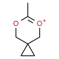 ChemSpider 2D Image | 6-Methyl-7-oxa-5-oxoniaspiro[2.5]oct-5-ene | C7H11O2