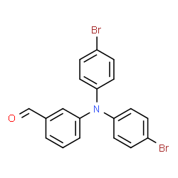 ChemSpider 2D Image | 3-[Bis(4-bromophenyl)amino]benzaldehyde | C19H13Br2NO