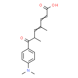 ChemSpider 2D Image | (2E,4E)-7-[4-(Dimethylamino)phenyl]-4,6-dimethyl-7-oxo-2,4-heptadienoic acid | C17H21NO3