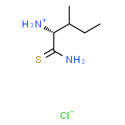 ChemSpider 2D Image | (2R)-1-Amino-3-methyl-1-thioxo-2-pentanaminium chloride | C6H15ClN2S