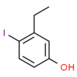 ChemSpider 2D Image | 3-Ethyl-4-iodophenol | C8H9IO
