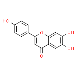 ChemSpider 2D Image | 6,7-Dihydroxy-2-(4-hydroxyphenyl)-4H-chromen-4-one | C15H10O5