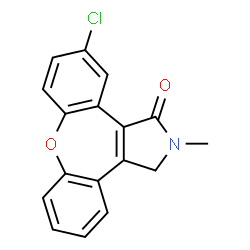 ChemSpider 2D Image | 11-Chloro-2,3-dihydro-2-methyl-1H-dibenz[2,3:6,7]oxepino[4,5-c]pyrrol-1-one | C17H12ClNO2