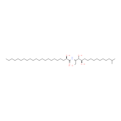 ChemSpider 2D Image | (2R)-2-Hydroxy-N-[(2S,3S,4R)-1,3,4-trihydroxy-14-methyl-2-pentadecanyl]docosanamide | C38H77NO5