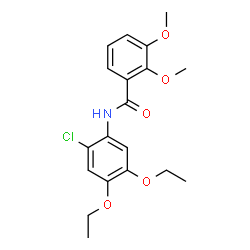 ChemSpider 2D Image | N-(2-Chloro-4,5-diethoxyphenyl)-2,3-dimethoxybenzamide | C19H22ClNO5