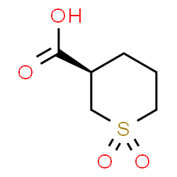 ChemSpider 2D Image | (3R)Tetrahydro-2H-thiopyran-3-carboxylic acid 1,1-dioxide | C6H10O4S