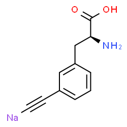ChemSpider 2D Image | ({3-[(2S)-2-Amino-2-carboxyethyl]phenyl}ethynyl)sodium | C11H10NNaO2