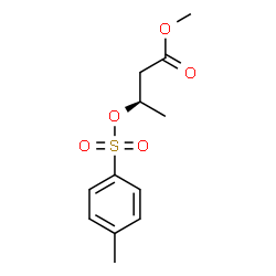 ChemSpider 2D Image | Methyl (3R)-3-{[(4-methylphenyl)sulfonyl]oxy}butanoate | C12H16O5S