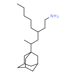 ChemSpider 2D Image | 3-[2-(Adamantan-1-yl)propyl]-1-octanamine | C21H39N