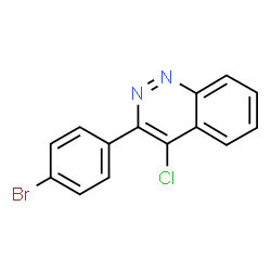 ChemSpider 2D Image | 3-(4-Bromophenyl)-4-chlorocinnoline | C14H8BrClN2