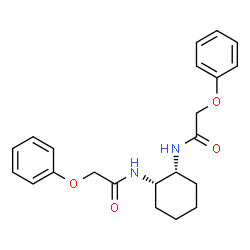 ChemSpider 2D Image | N,N'-(1R,2S)-1,2-Cyclohexanediylbis(2-phenoxyacetamide) | C22H26N2O4