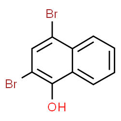 ChemSpider 2D Image | 2,4-DIBROMO-1-NAPHTHOL | C10H6Br2O