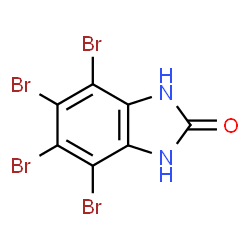 ChemSpider 2D Image | 4,5,6,7-Tetrabromo-1h,3h-Benzimidazol-2-One | C7H2Br4N2O
