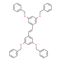 ChemSpider 2D Image | 1,1'-[(E)-1,2-Ethenediyl]bis[3,5-bis(benzyloxy)benzene] | C42H36O4