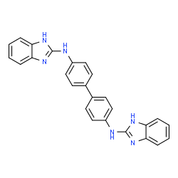 ChemSpider 2D Image | N,N'-Bis(1H-benzimidazol-2-yl)-4,4'-biphenyldiamine | C26H20N6