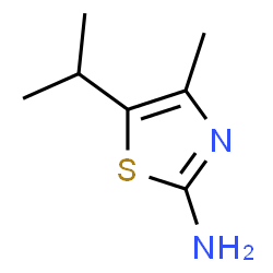 ChemSpider 2D Image | 5-Isopropyl-4-methylthiazol-2-amine | C7H12N2S