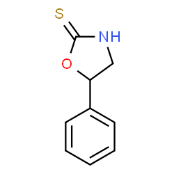 ChemSpider 2D Image | 5-Phenyl-2-oxazolidinethione | C9H9NOS