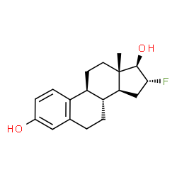 ChemSpider 2D Image | 16α-FLUORO-17β-ESTRADIOL | C18H23FO2