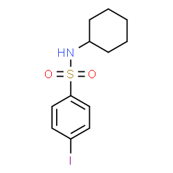 ChemSpider 2D Image | N-Cyclohexyl-4-iodobenzenesulfonamide | C12H16INO2S