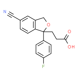 ChemSpider 2D Image | citalopram propionic acid | C18H14FNO3