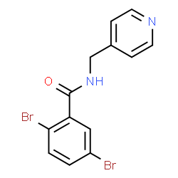 ChemSpider 2D Image | 2,5-Dibromo-N-(4-pyridinylmethyl)benzamide | C13H10Br2N2O