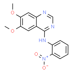 ChemSpider 2D Image | 6,7-Dimethoxy-N-(2-nitrophenyl)-4-quinazolinamine | C16H14N4O4
