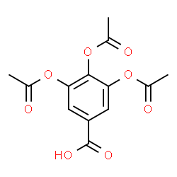 ChemSpider 2D Image | 3,4,5-TRIACETOXYBENZOIC ACID | C13H12O8