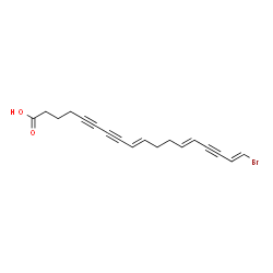 ChemSpider 2D Image | 18-bromo-octadecatriene-triyonic acid | C18H17BrO2