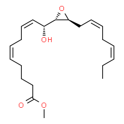ChemSpider 2D Image | Methyl (5Z,8Z,10R)-10-hydroxy-10-{(2S,3S)-3-[(2Z,5Z)-2,5-octadien-1-yl]-2-oxiranyl}-5,8-decadienoate | C21H32O4