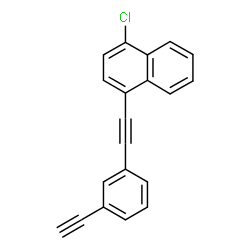 ChemSpider 2D Image | 1-Chloro-4-[(3-ethynylphenyl)ethynyl]naphthalene | C20H11Cl