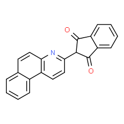 ChemSpider 2D Image | 2-Benzo(f)quinolin-3-yl-1H-indene-1,3(2H)-dione | C22H13NO2