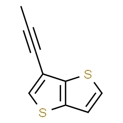 ChemSpider 2D Image | 3-(1-Propyn-1-yl)thieno[3,2-b]thiophene | C9H6S2