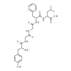 ChemSpider 2D Image | D-Tyrosylglycylglycyl-D-phenylalanyl-D-leucine | C28H37N5O7