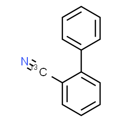 ChemSpider 2D Image | 2-Biphenyl(~13~C)carbonitrile | C1213CH9N