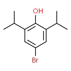 ChemSpider 2D Image | 4-Bromo-2,6-diisopropylphenol | C12H17BrO