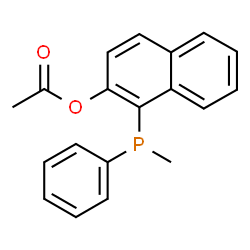 ChemSpider 2D Image | 1-[Methyl(phenyl)phosphino]-2-naphthyl acetate | C19H17O2P
