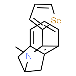 ChemSpider 2D Image | 2-Methyl-3-(2-selenophenyl)-2-azatricyclo[6.2.1.0~4,9~]undeca-4,6,8-triene | C15H15NSe
