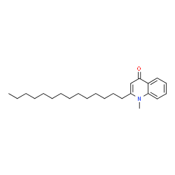ChemSpider 2D Image | 1-methyl-2-tetradecyl-4(1H)-quinolone | C24H37NO
