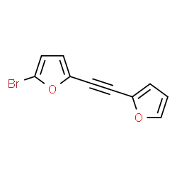 ChemSpider 2D Image | 2-Bromo-5-(2-furylethynyl)furan | C10H5BrO2