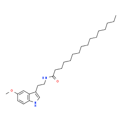 ChemSpider 2D Image | PALMITOYL METHOXYTRYPTAMINE | C27H44N2O2