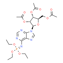 ChemSpider 2D Image | 2',3',5'-Tri-O-acetyl-N-(triethoxyphosphoranylidene)adenosine | C22H32N5O10P
